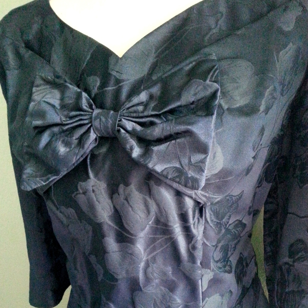 Vintage 60's floral brocade dress